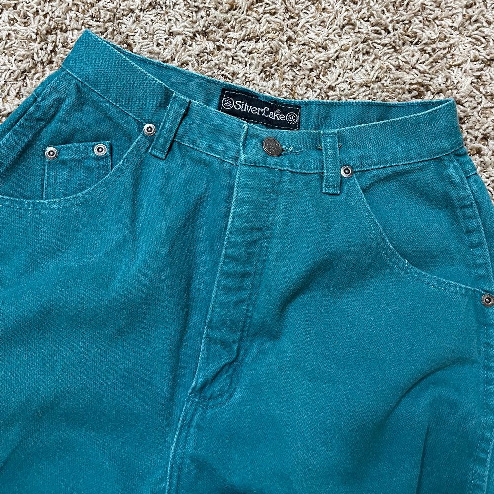 teal wrangler jeans